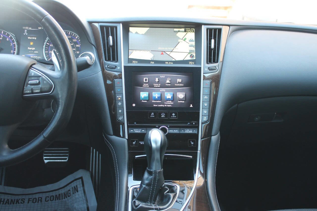 Used 2014 INFINITI Q50 Hybrid AWD w/ Deluxe Technology Package image 38