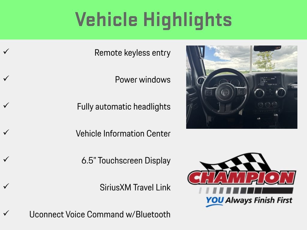 Used 2016 Jeep Wrangler Unlimited Rubicon w/ Connectivity Group AWD/4WD image 13