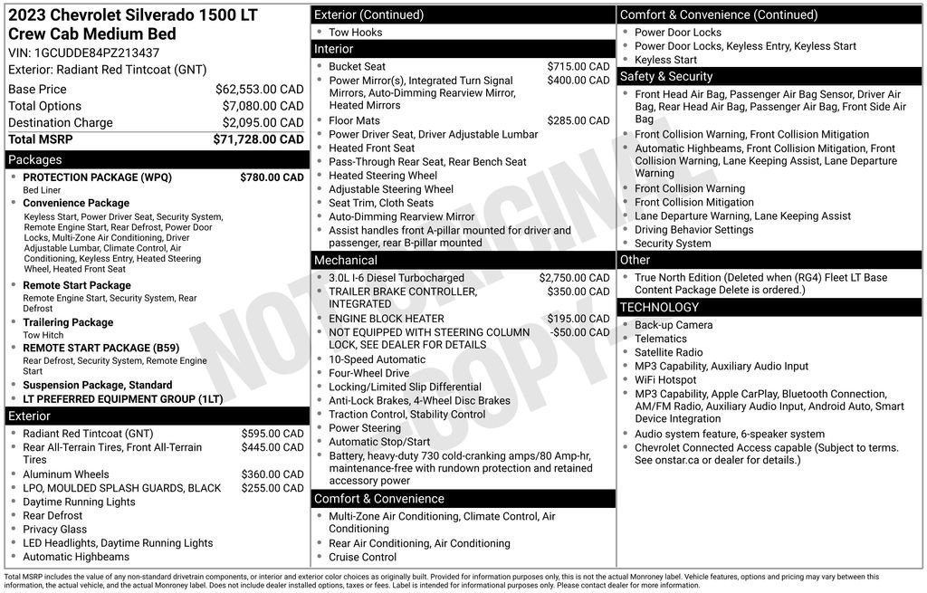Used 2023 Chevrolet Silverado 1500 LT w/ Protection Package AWD/4WD image 24