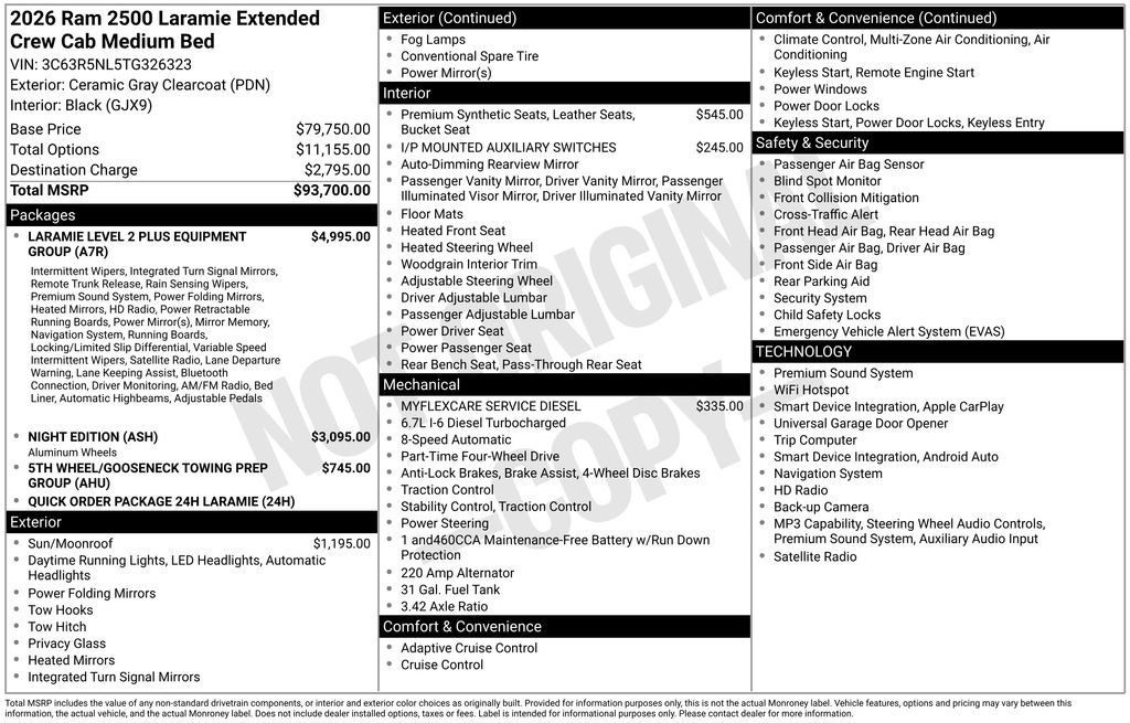 New 2026 RAM 2500 Laramie AWD/4WD image 36