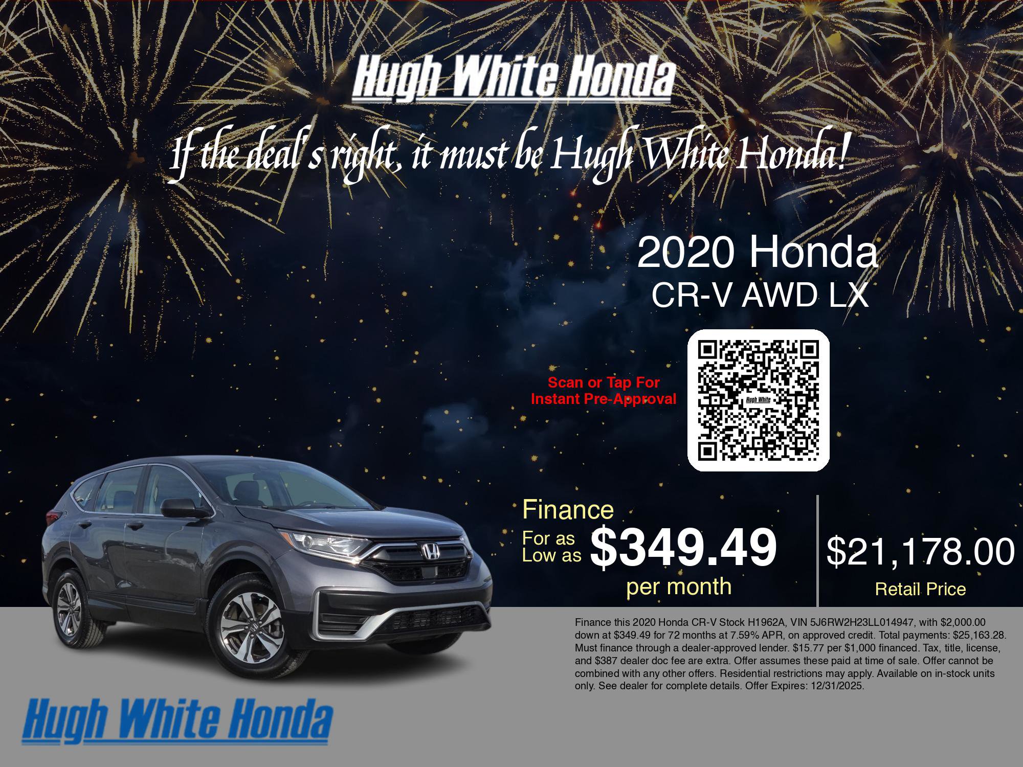 Used 2020 Honda CR-V LX image 3