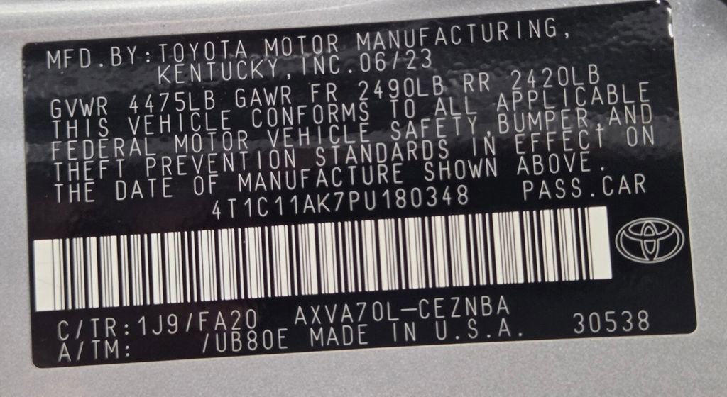 Used 2023 Toyota Camry LE FWD image 33