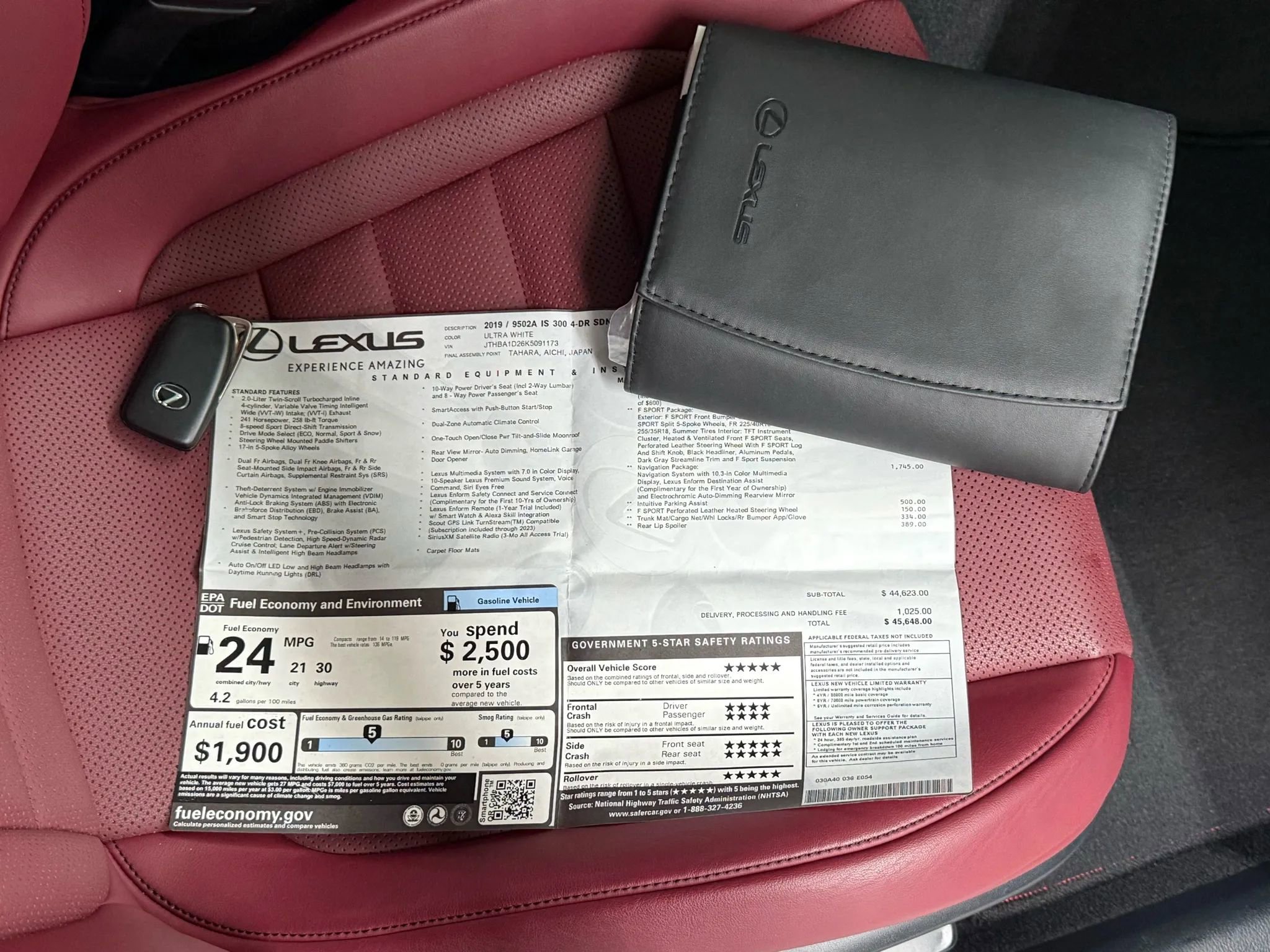 Used 2019 Lexus IS 300 F Sport w/ F Sport Package image 3