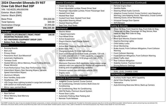 Used 2024 Chevrolet Silverado EV RST image 45