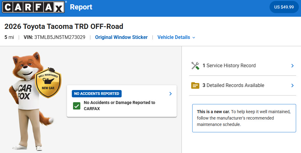 Used 2026 Toyota Tacoma TRD Off-Road AWD/4WD image 34