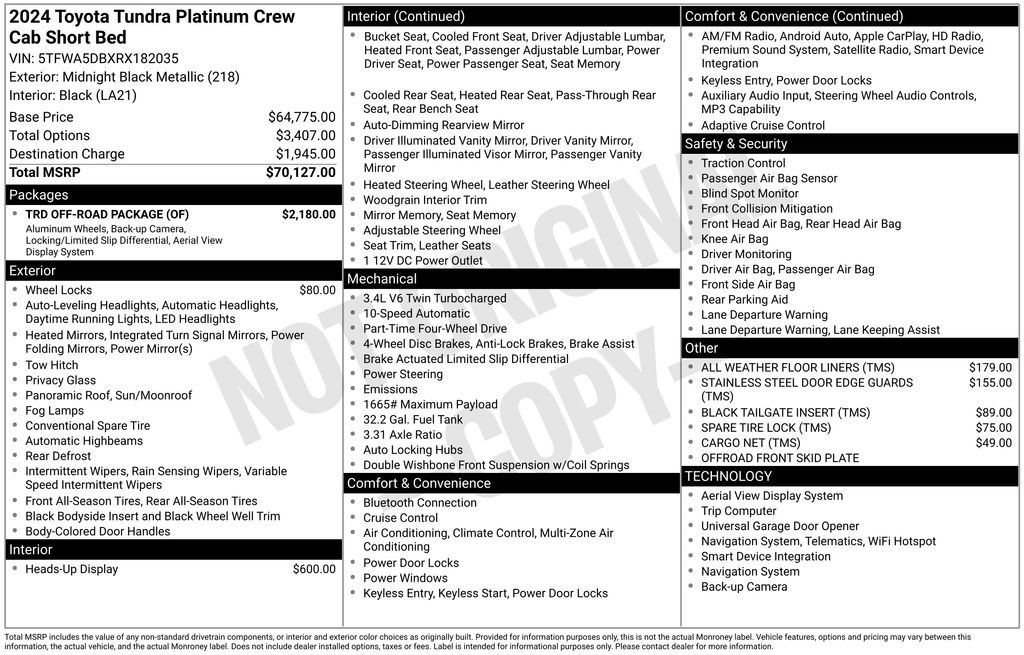 Used 2024 Toyota Tundra Platinum w/ TRD Off-Road Package AWD/4WD video 2