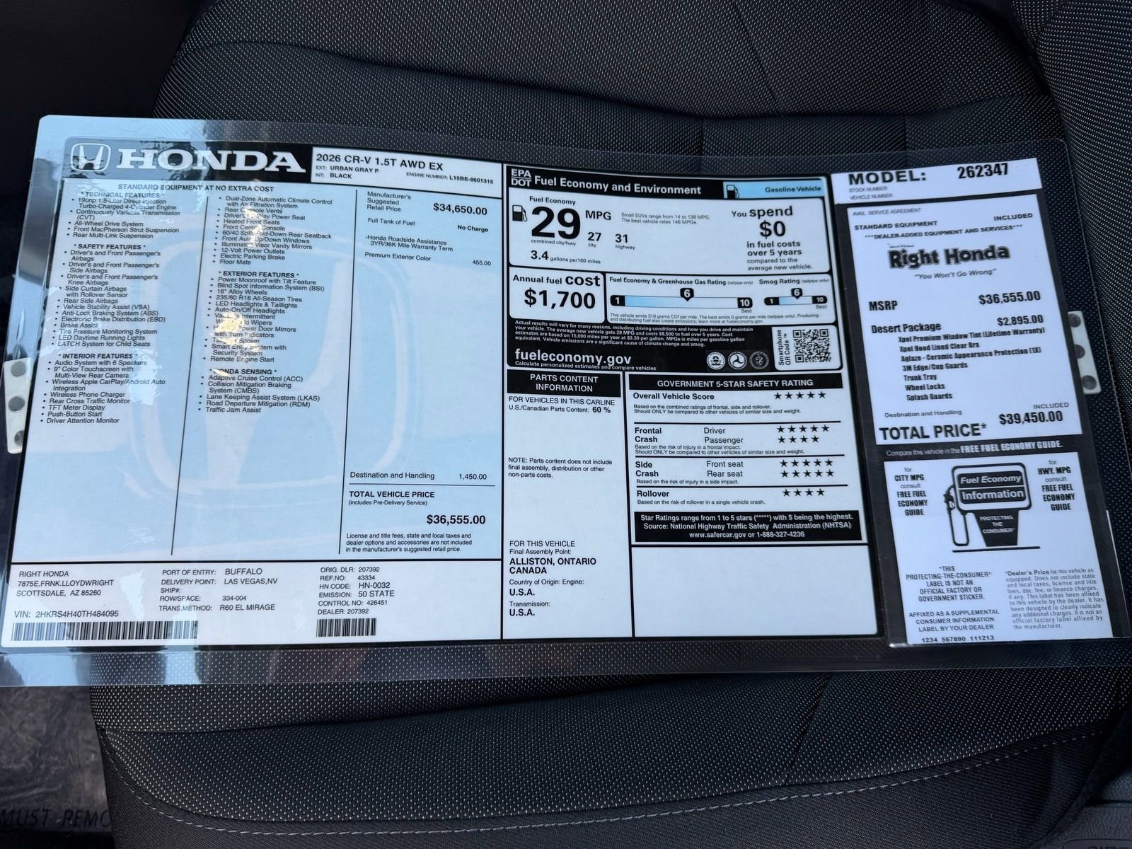 New 2026 Honda CR-V EX image 26