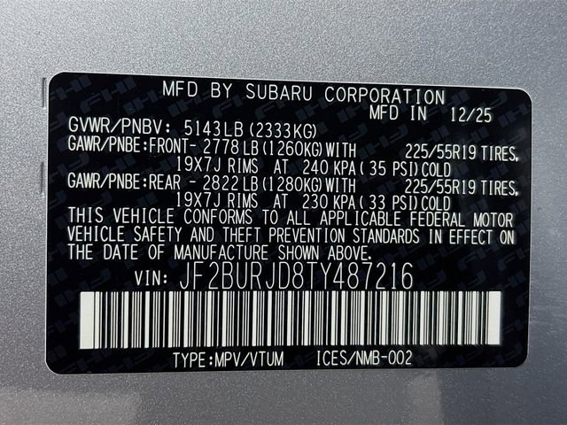 New 2026 Subaru Outback Touring XT image 33