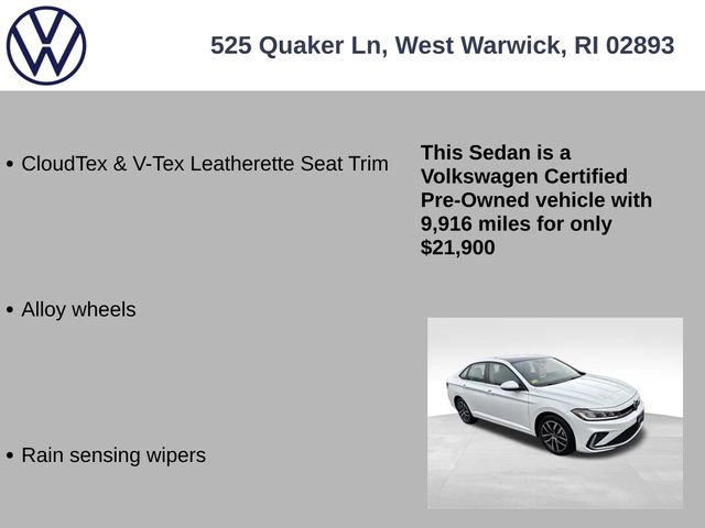 Certified 2025 Volkswagen Jetta SE w/ Sunroof Package image 19