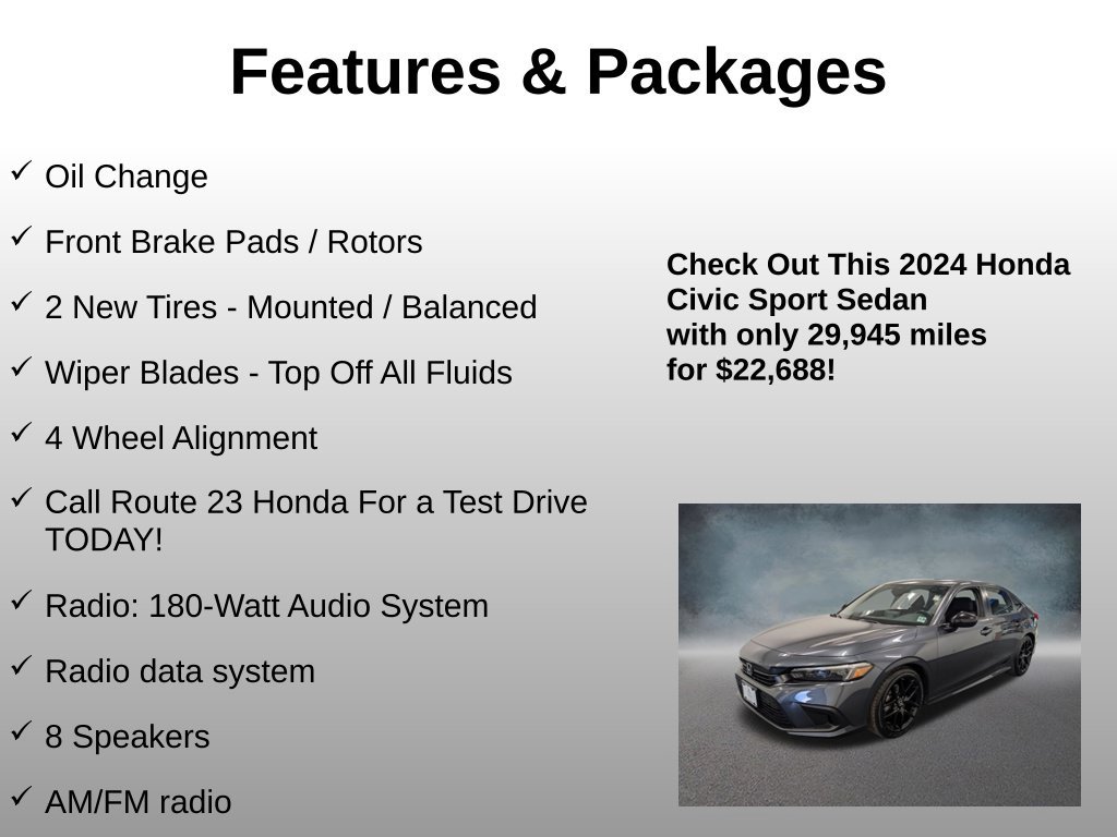 Certified 2024 Honda Civic Sport image 4