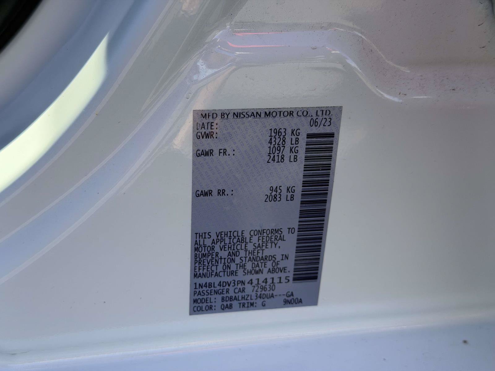 Used 2023 Nissan Altima 2.5 SV FWD image 16