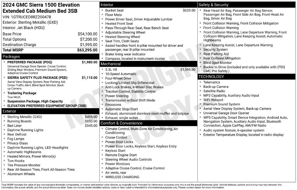 Certified 2024 GMC Sierra 1500 Elevation w/ Preferred Package AWD/4WD image 12