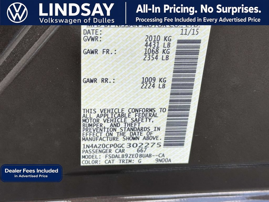 Used 2016 Nissan Leaf S w/ Charger Package FWD image 26