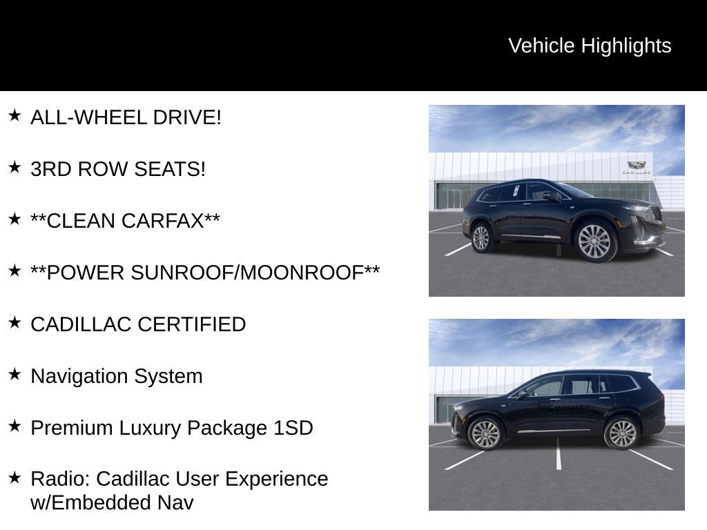 Certified 2024 Cadillac XT6 Premium Luxury w/ LPO, Floor Liner Package AWD/4WD image 10