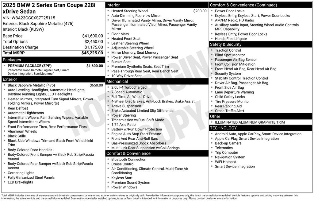 Used 2025 BMW 228i xDrive w/ Premium Package image 5