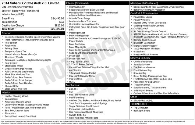 Used 2014 Subaru Crosstrek 2.0i Limited image 21