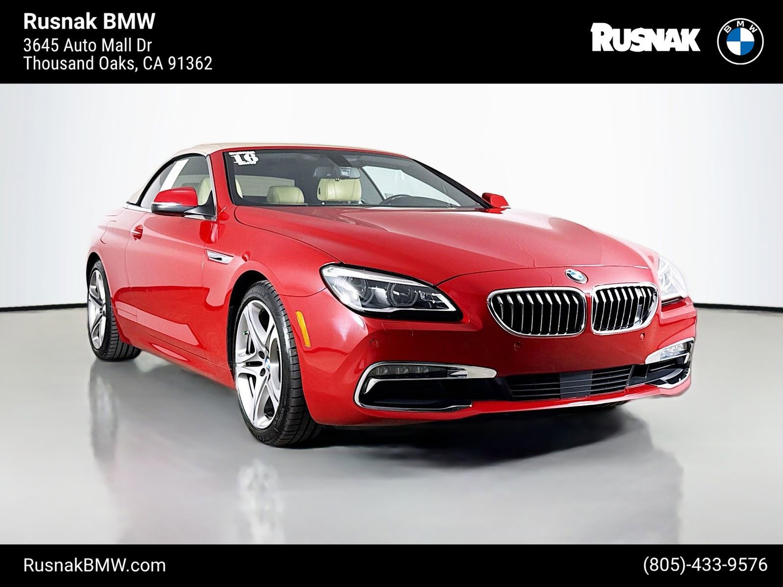 Used 2016 BMW 650i xDrive Convertible image 1