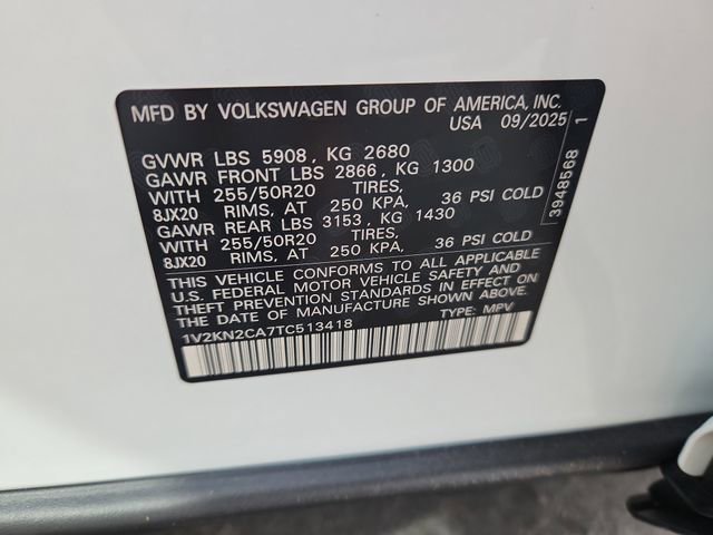 New 2026 Volkswagen Atlas SE image 11