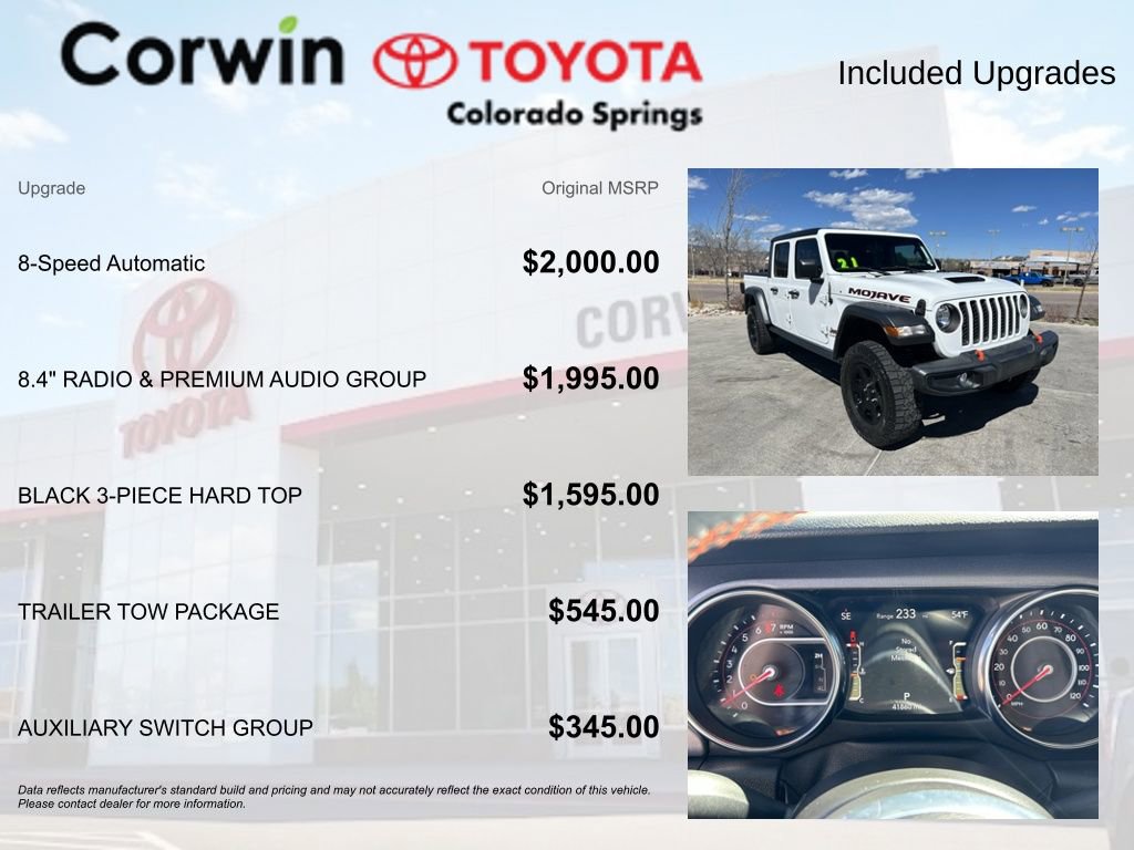 Used 2021 Jeep Gladiator Mojave AWD/4WD image 4
