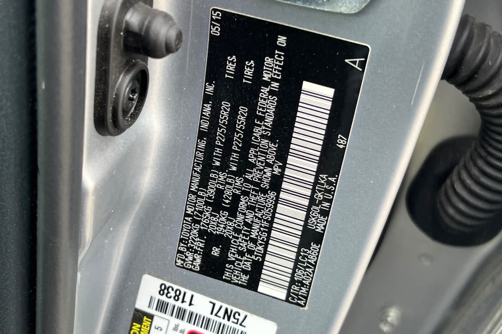 Used 2015 Toyota Sequoia Limited RWD image 26