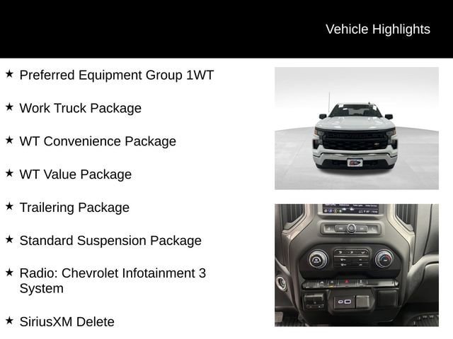 New 2026 Chevrolet Silverado 1500 W/T w/ WT Value Package AWD/4WD image 17