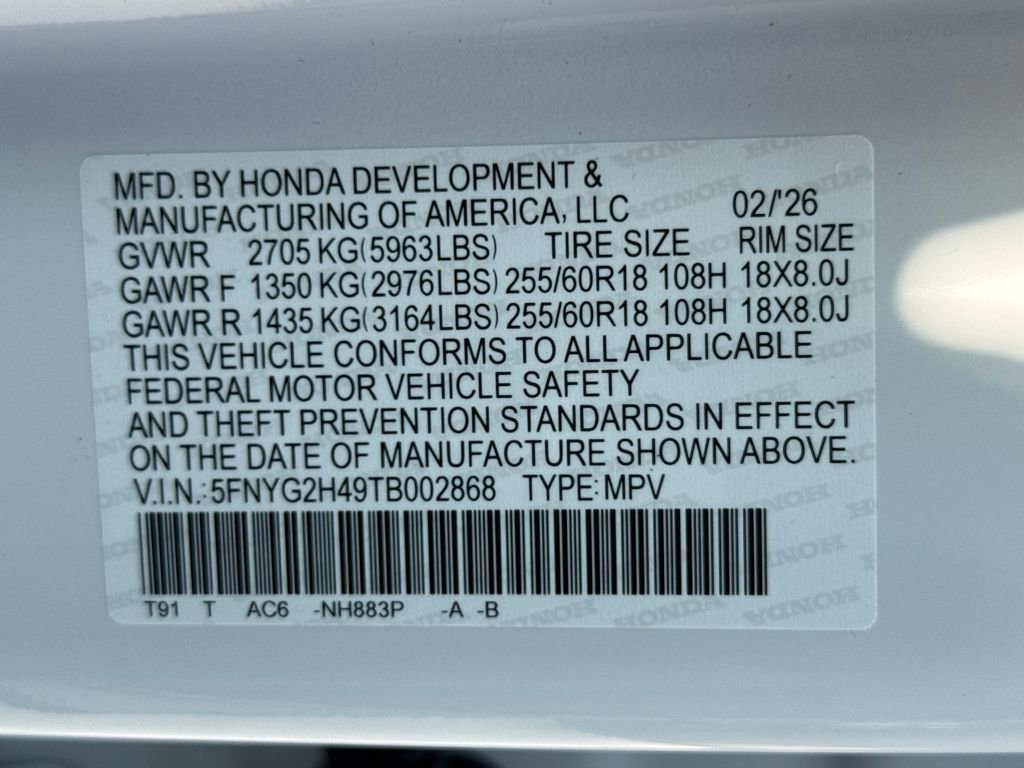 New 2026 Honda Pilot EX-L image 28