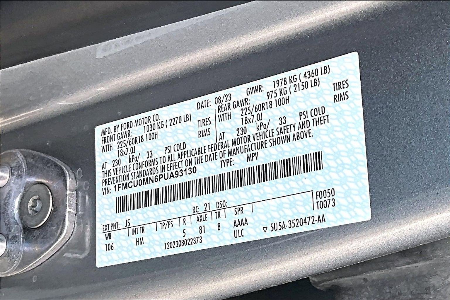Used 2023 Ford Escape ST-Line w/ Tech Pack #1 FWD image 36