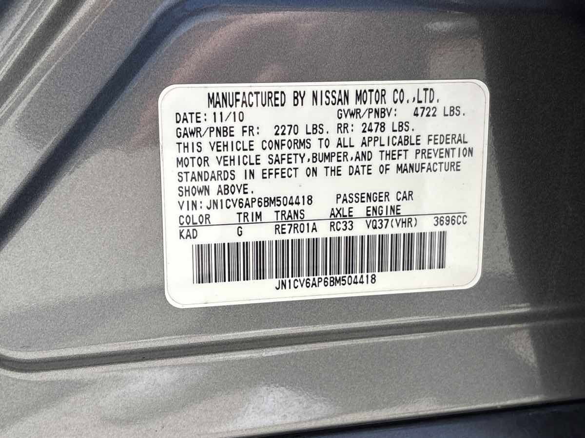 Used 2011 INFINITI G37 Journey w/ Premium Pkg RWD image 34