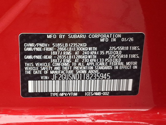 New 2026 Subaru Crosstrek 2.5i Limited image 17