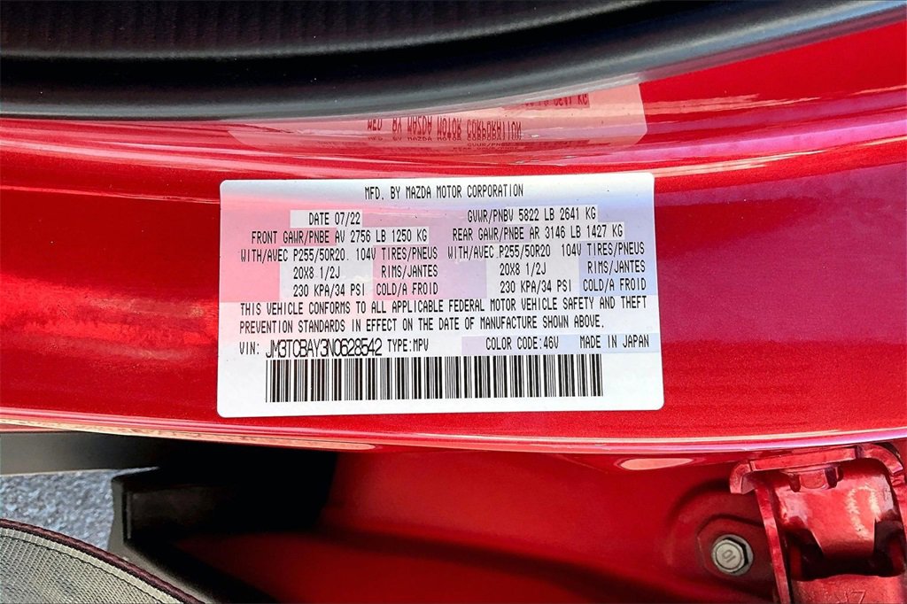 Certified 2022 MAZDA CX-9 Touring Plus image 28