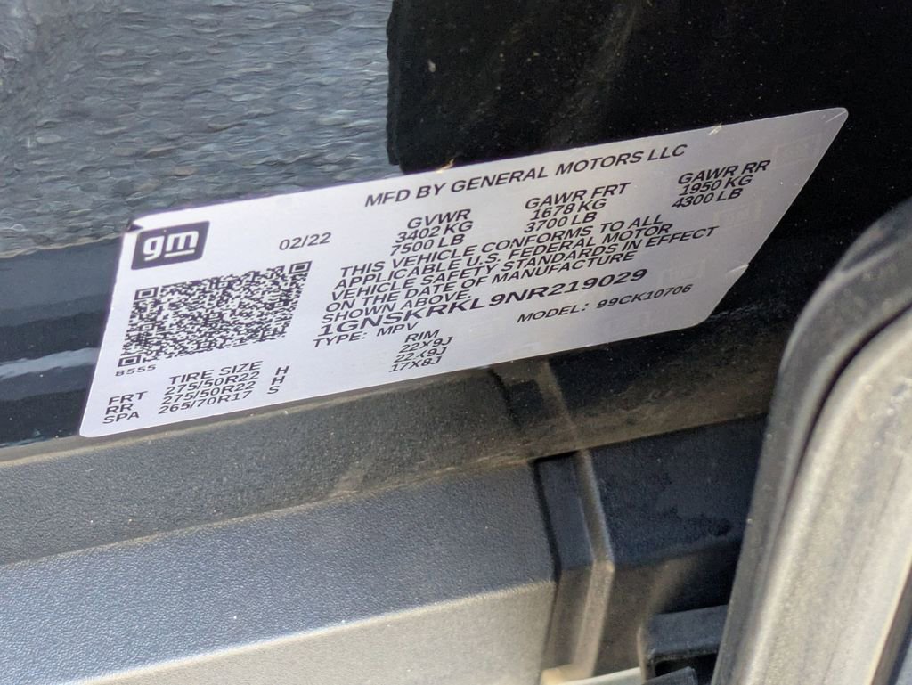 Used 2022 Chevrolet Tahoe RST w/ Sport Performance Package image 33