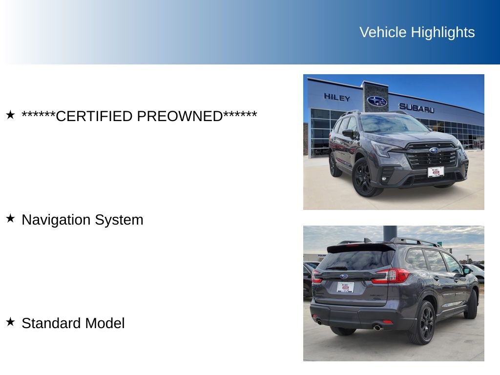 Certified 2024 Subaru Ascent Onyx Edition Limited image 5