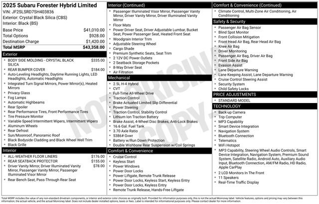 Certified 2025 Subaru Forester Limited image 3