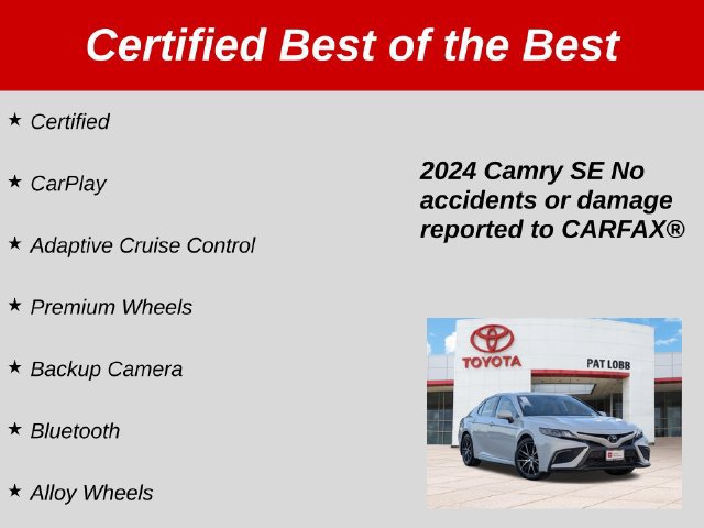 Certified 2024 Toyota Camry SE FWD image 36
