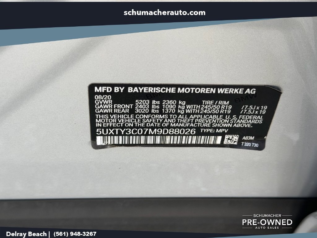 Used 2021 BMW X3 sDrive30i w/ Convenience Package RWD image 20