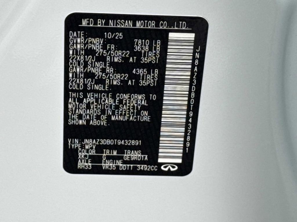 New 2026 INFINITI QX80 SPORT 4D Sport Utility image 31