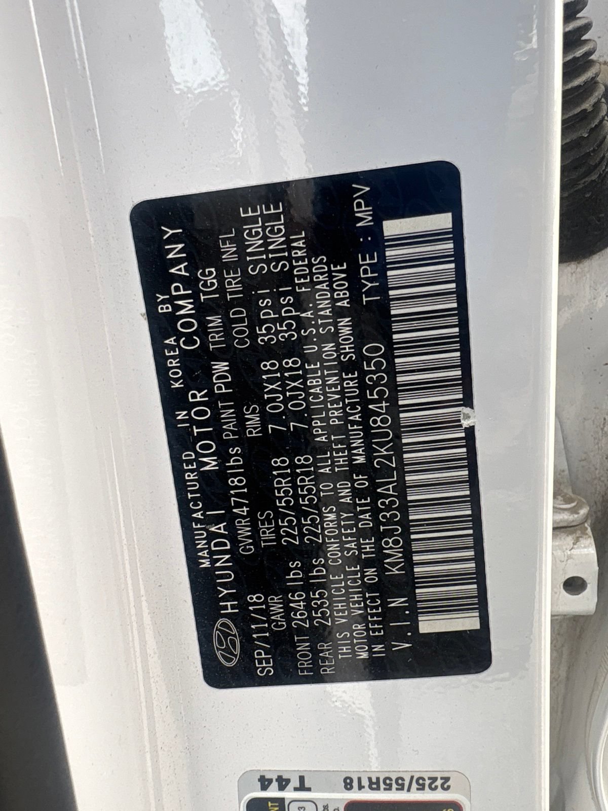 Used 2019 Hyundai Tucson SEL w/ Cargo Package FWD image 30