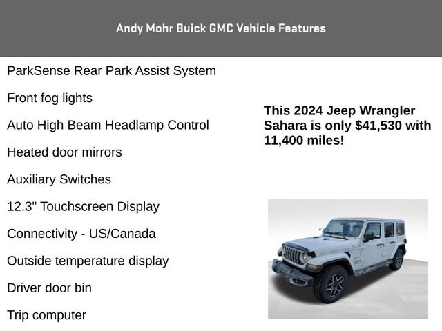 Used 2024 Jeep Wrangler Sahara w/ Technology Group image 14