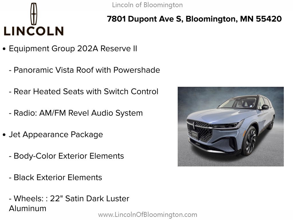 New 2026 Lincoln Nautilus Reserve w/ Jet Appearance Package AWD/4WD image 9