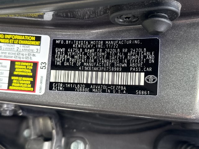Used 2023 Toyota Camry XSE w/ Blackout Package (TMS) FWD image 22