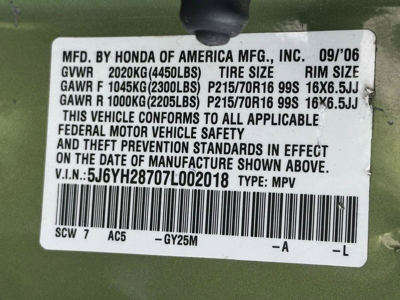Used 2007 Honda Element EX image 15