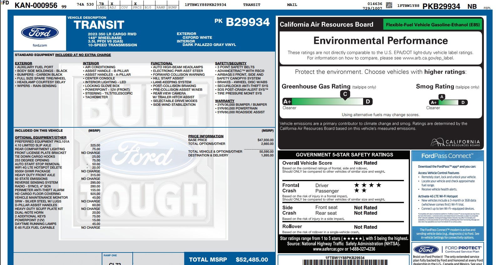 Used 2023 Ford Transit 350 Low Roof RWD image 2
