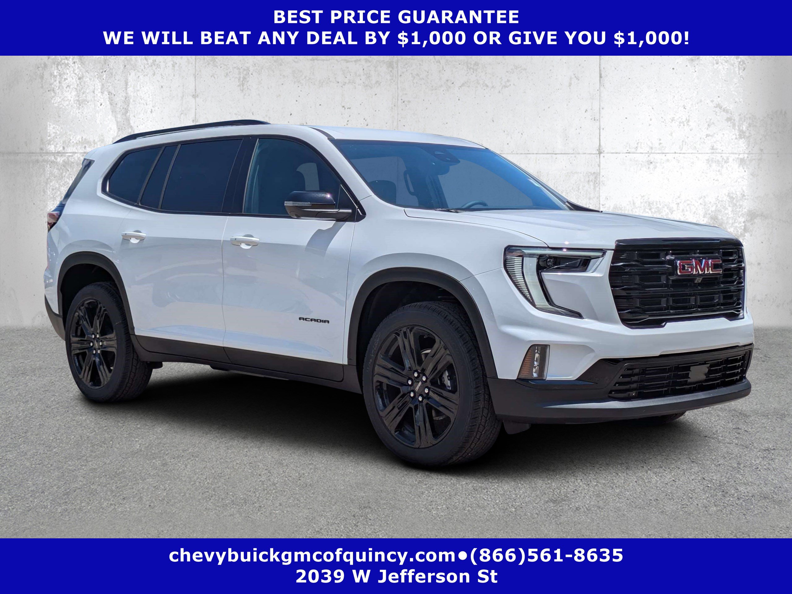 New 2026 GMC Acadia Elevation w/ Black Edition