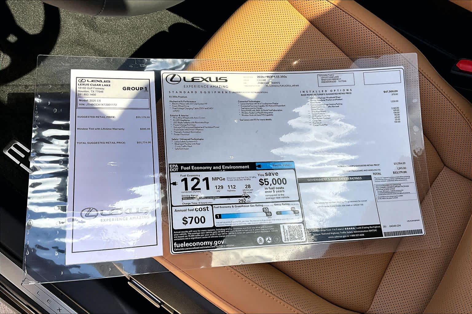 New 2026 Lexus ES 350e FWD image 21