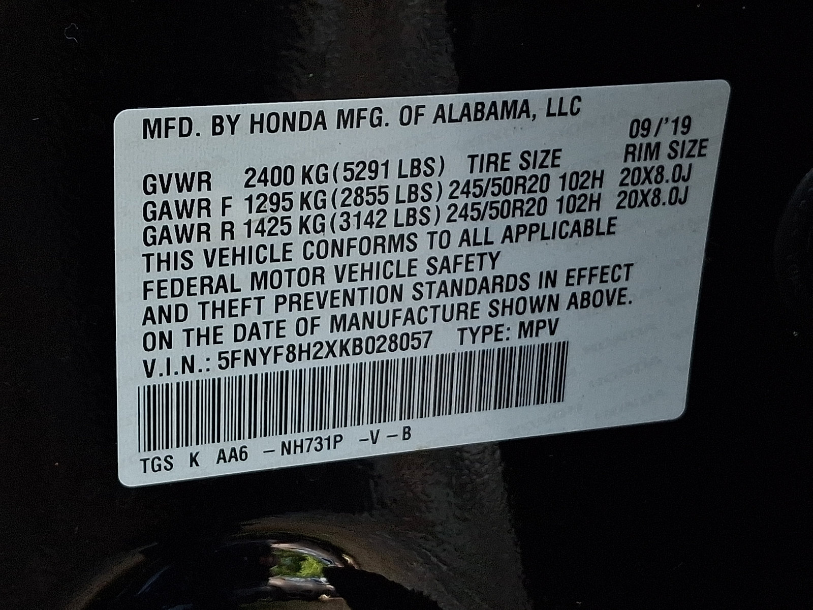 Used 2019 Honda Passport Sport image 26