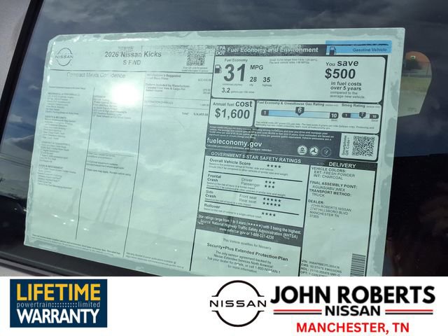 New 2026 Nissan Kicks S image 19