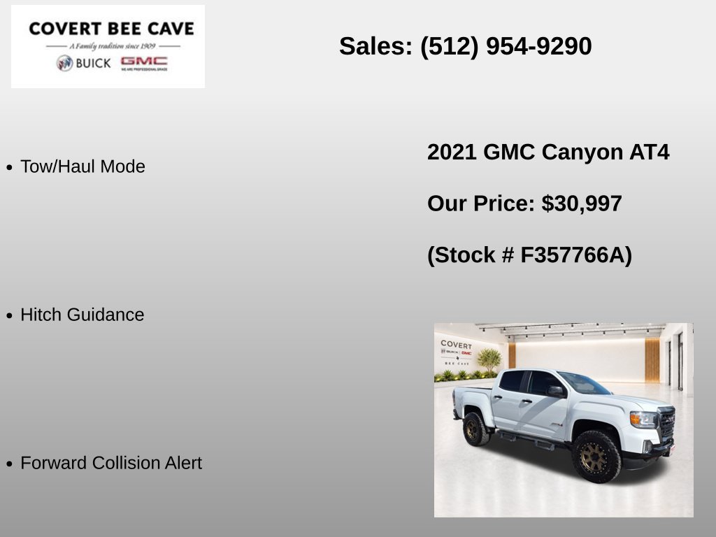 Used 2021 GMC Canyon AT4 w/ Driver Alert Package AWD/4WD image 13