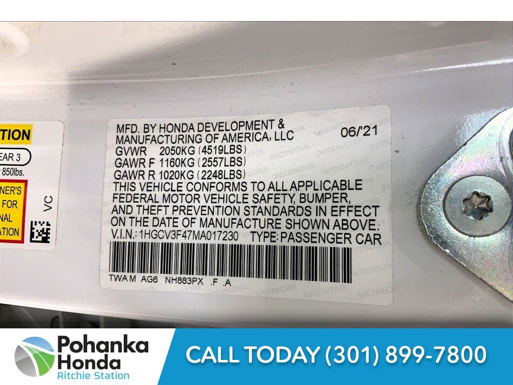 Used 2021 Honda Accord EX image 33