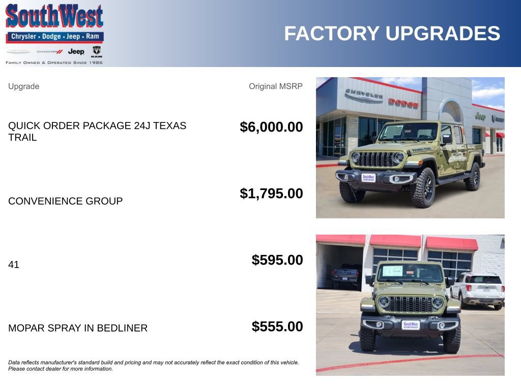 New 2026 Jeep Gladiator Mojave AWD/4WD image 11