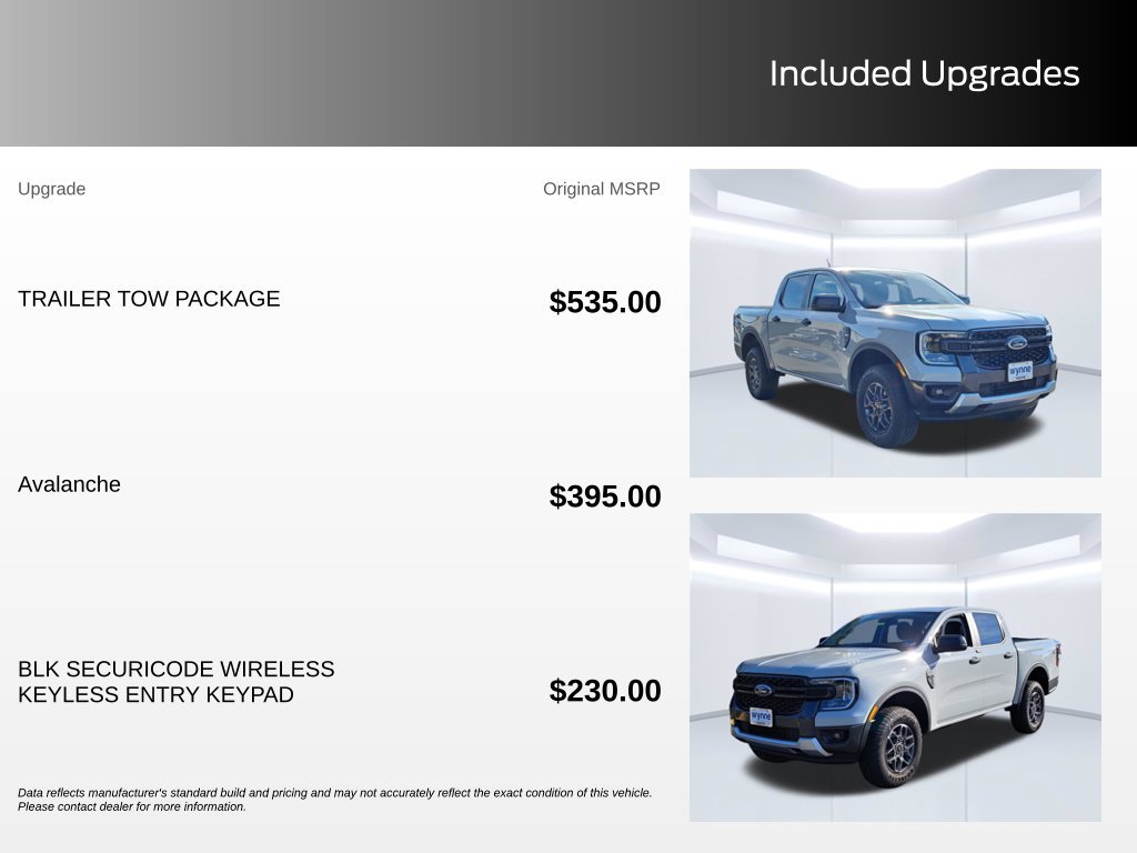 New 2026 Ford Ranger XLT w/ Trailer Tow Package AWD/4WD image 3